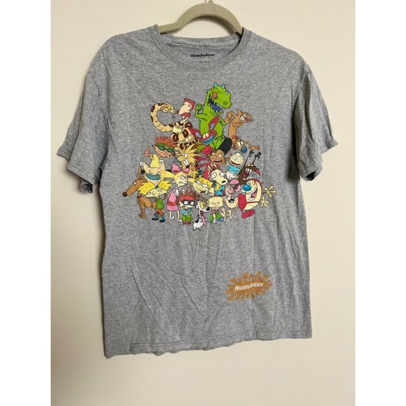 Nickelodeon Grey Character T-Shirt - Size Medium - Picture 1 of 8